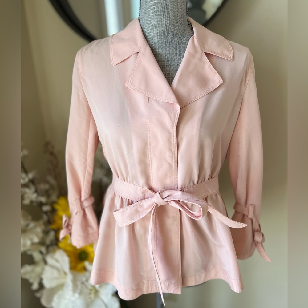 NWT Banana Republic Pink Belted Jacket. Size S - Picture 3 of 5